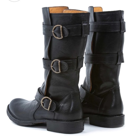 EUC Fiorentini + Baker ETERNITY 7040 Biker Dark Chocolate Brown Leather 39.5 - Picture 6 of 15